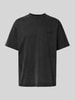 WOODBIRD T-Shirt mit Label-Stitching Modell 'Baine' Black