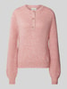 Pepe Jeans Strickpullover mit Rundhalsausschnitt Rosa Melange