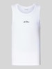 Les Deux Tanktop mit Label-Stitching Modell 'Arthur' Weiss