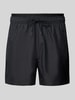 Calvin Klein Underwear Relaxed Fit Badeshorts im Double-Layer-Look Black