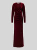 Christian Berg Cocktail Abendkleid in Wickel-Optik Bordeaux Melange