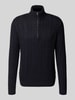 Jack & Jones Premium Gebreide pullover met ribboorden, model 'BLUSEAN' Marineblauw