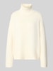 Barbour Loose Fit Pullover aus Woll-Kaschmir-Mix Modell 'WOODHOUSE' Ecru