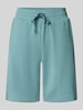 Christian Berg Woman Sweatshorts met elastische band Aquablauw