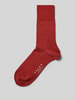 Falke Sokken van scheerwolmix met logoprint, model 'Airport' Roestrood