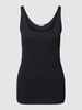 Esprit Tanktop met U-hals Zwart