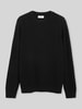 s.Oliver RED LABEL Pullover mit Strukturstrickoptik aus reiner Baumwolle Black