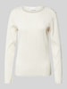 Vila Longsleeve mit Strukturmuster Modell 'NIRA' Offwhite