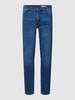 REVIEW Skinny Fit Jeans mit Knopf- und Reißverschluss Dunkelblau