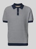 Christian Berg Men Poloshirt mit kurzer Knopfleiste Marine