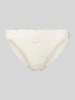 Calvin Klein Underwear Slip mit Spitzenbesatz Offwhite