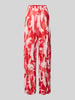 s.Oliver RED LABEL Weite Hose mit Plissee Rot