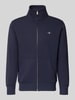 GANT Bluza dresowa o kroju regular fit ze stójką model 'Gield' Granatowy