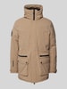 Superdry Parka met opstaande kraag Zand