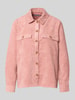 PIECES Relaxed Fit Langarmbluse in Cord-Optik Modell 'EFFI' Rose