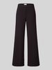 SEDUCTIVE Regular fit wijdte broek van viscosemix model 'NALEY' Donkerbruin