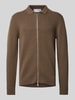 SELECTED HOMME Cardigan met platte kraag, model 'DANE' Taupe