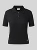 Calvin Klein Jeans Slim fit poloshirt met labeldetail Zwart