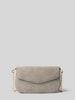 Seidenfelt Crossbody Bag mit Strukturmuster Modell 'Vanja' Hellgrau