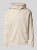 EA7 Emporio Armani Sweatjacke mit Zweiwege-Reißverschluss Offwhite