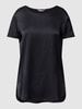 MaxMara Leisure Blouseshirt met ronde hals, model 'CORTONA' Marineblauw