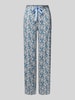 CCDK Copenhagen Straight Leg Pyjama-Hose mit Tunnelzug Modell 'Janet' Blau