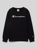 CHAMPION Sweatshirt mit Label-Stitching Black