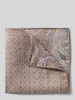 Verugia Einstecktuch aus Leinen-Mix mit Seiden-Anteil Beige