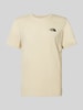 The North Face T-Shirt mit Label-Print Modell 'Simple Dome' Beige