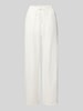 Marc O'Polo Denim Wide leg linnen broek met elastische band Wit