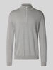 SELECTED HOMME Regular fit schipperstrui van puur katoen, model 'BERG' Lichtgrijs gemêleerd