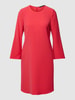 Luisa Cerano Knielange jurk met ronde hals Rood