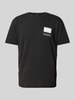 Tommy Jeans Regular Fit T-Shirt mit Label-Print Black