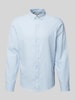 Casual Friday Regular Fit Freizeithemd mit Button-Down-Kragen Modell 'ANTON' Hellblau