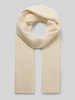 Knowledge Cotton Apparel Wollschal mit Label-Detail Offwhite