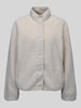 Jake*s Casual Regular Fit Sweatjacke aus Teddyfell Ecru