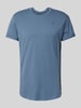 G-Star Raw T-Shirt mit Label-Print Rauchblau