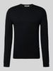 Only & Sons Regular fit gebreide pullover van viscosemix, model 'WYLER' Zwart