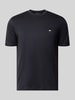 Emporio Armani T-Shirt aus Lyocell-Mix mit Label-Stitching Marine
