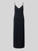 mbyM Midi-jurk met spaghettibandjes, model 'Leslee' Zwart