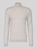 ONLY & SONS sweter z golfem o kroju regular fit z mieszanki wiskozy model 'WYLER' Beżowy