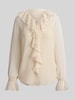 Lauren Ralph Lauren Regular Fit Bluse mit Rüschenkragen Ecru