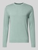 Tom Tailor Regular fit gebreide pullover van zuiver katoen Mintgroen gemêleerd