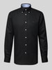 Tommy Hilfiger Regular Fit Freizeithemd aus Baumwoll-Leinen-Mix Black