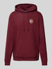 Tommy Jeans Hoodie mit Label-Stitching Bordeaux