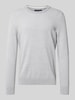 Marc O'Polo Regular Fit Strickpullover aus reiner Baumwolle Hellgrau