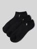 Polo Ralph Lauren Sneakersocken mit Label-Detail im 3er-Pack Black