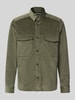 Drykorn Regular Fit Hemdjacke aus Cord Modell 'CORDUROY OVERSHIRT' Khaki