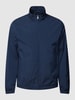 Pierre Cardin Jack met opstaande kraag, model 'Blouson Nylon' Marineblauw