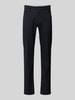 Brax Regular fit linnen broek in 5-pocketmodel, model 'CADIZ' Marineblauw